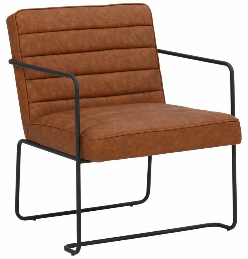 Home affaire Loungesessel »Panama«, mit einem schönen Metallgestell und einem pflegeleichten Kunstleder in Vintage-Optik-Sessel-Ideen für dein Zuhause von Home Trends