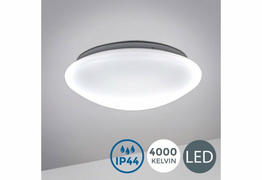 B.K.Licht LED Deckenleuchte, LED Bad Deckenlampe Design Deckenstrahler IP44 Badezimmer Küche Flur-Lampen-Ideen für dein Zuhause von Home Trends