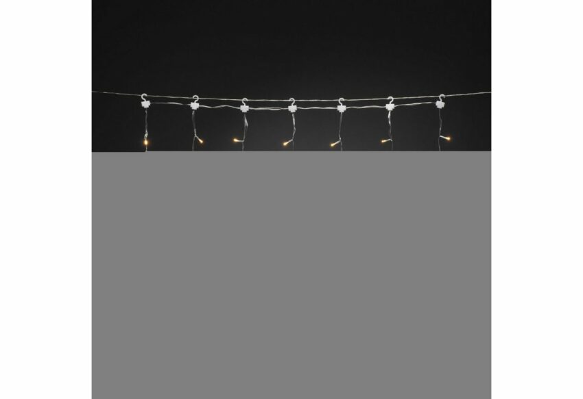 KONSTSMIDE LED-Lichtervorhang, 77-flammig, LED Lichtervorhang, 3 kleine und 4 große Sterne, mit Multifunktion, 77 bernsteinfarbene Dioden-Lampen-Ideen für dein Zuhause von Home Trends
