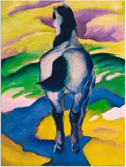 Artland Wandbild »Blaues Pferd II. 1911«, Haustiere (1 Stück), in vielen Größen & Produktarten - Alubild / Outdoorbild für den Außenbereich, Leinwandbild, Poster, Wandaufkleber / Wandtattoo auch für Badezimmer geeignet-Bilder-Inspirationen
