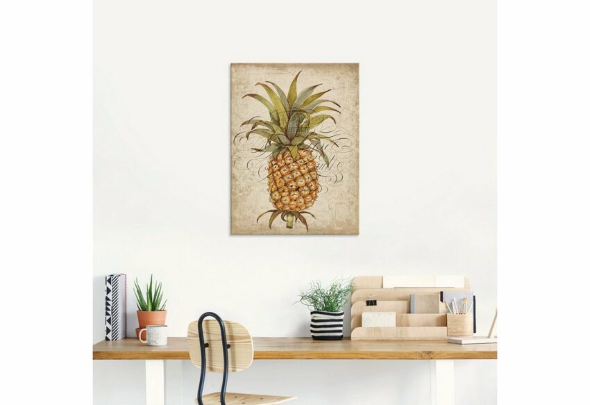 Artland Glasbild »Ananas II«, Lebensmittel (1 Stück)-Bilder-Ideen für dein Zuhause von Home Trends