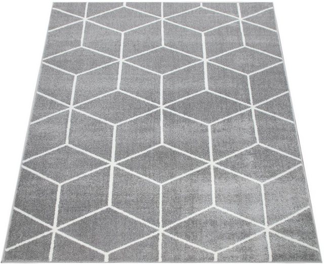 Teppich »Stella 402«, Paco Home, rechteckig, Höhe 12 mm, Kurzflor, Scandi Design, geometrisches Muster, ideal im Wohnzimmerf & Schlafzimmer-Teppiche-Inspirationen