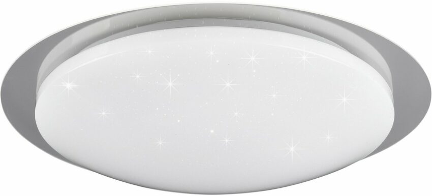 TRIO Leuchten LED Deckenleuchte »Joleen«, Deckenlampe Ø 48 cm mit RGB Backlight, Hauptlicht mit Starlight-Effekt und Farbtemperaturstuerung von 2700 – 5500K, inkl. Fernbedienung & Dimmfunktion-Lampen-Ideen für dein Zuhause von Home Trends
