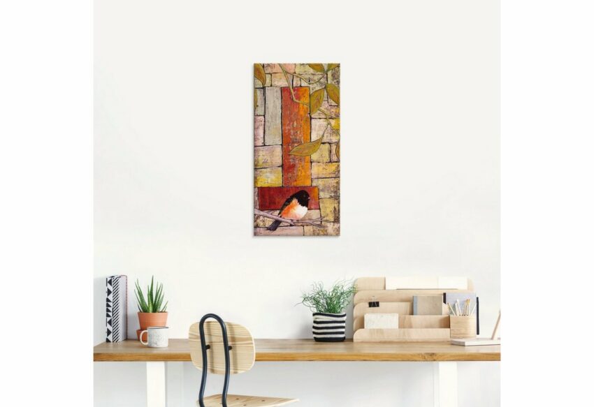 Artland Glasbild »Vogel auf einem Ast I«, Vögel (1 Stück)-Bilder-Ideen für dein Zuhause von Home Trends