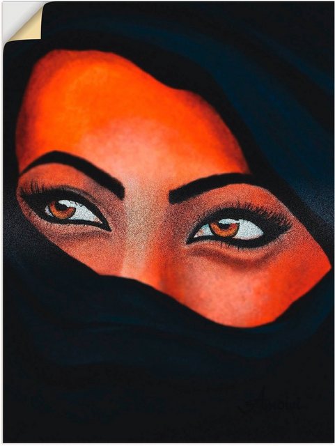Artland Wandbild »Tuareg - Der Sand auf deiner Haut«, Frau (1 Stück), in vielen Größen & Produktarten -Leinwandbild, Poster, Wandaufkleber / Wandtattoo auch für Badezimmer geeignet-Bilder-Inspirationen