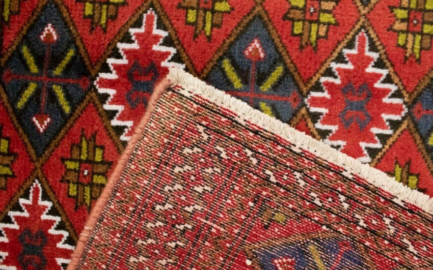 Wollteppich »Turkaman Teppich handgeknüpft orange«, morgenland, rechteckig, Höhe 8 mm-Teppiche-Ideen für dein Zuhause von Home Trends
