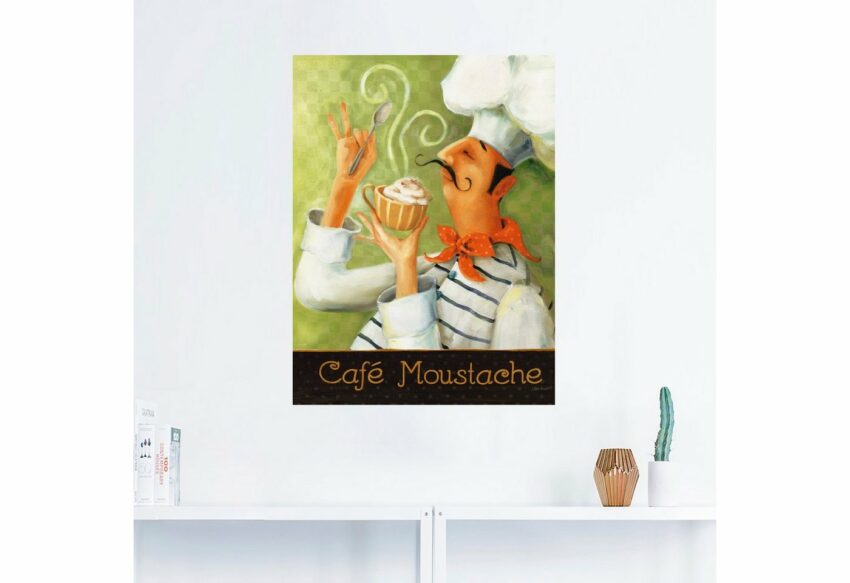 Artland Wandbild »Cafe Moustache II«, Getränke (1 Stück), in vielen Größen & Produktarten -Leinwandbild, Poster, Wandaufkleber / Wandtattoo auch für Badezimmer geeignet-Bilder-Ideen für dein Zuhause von Home Trends