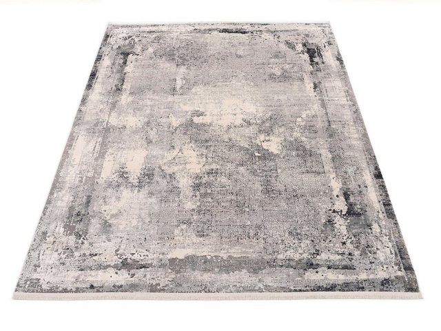 Teppich »frame«, machalke®, rechteckig, Höhe 8 mm, Design Teppich, Vintage Optik, Wohnzimmer-Teppiche-Inspirationen