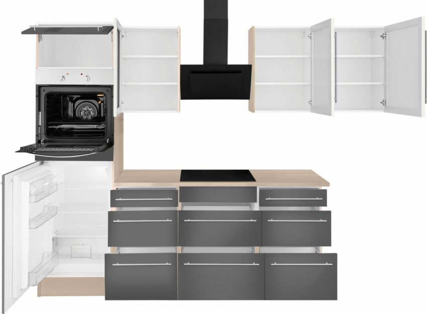 OPTIFIT Winkelküche »Bern«, ohne E-Geräte, Stellbreite 285 x 225 cm, mit höhenverstellbaren Füßen, gedämpfte Türen und Schubkästen, Metallgriffe-Küchenzeilen-Ideen für dein Zuhause von Home Trends