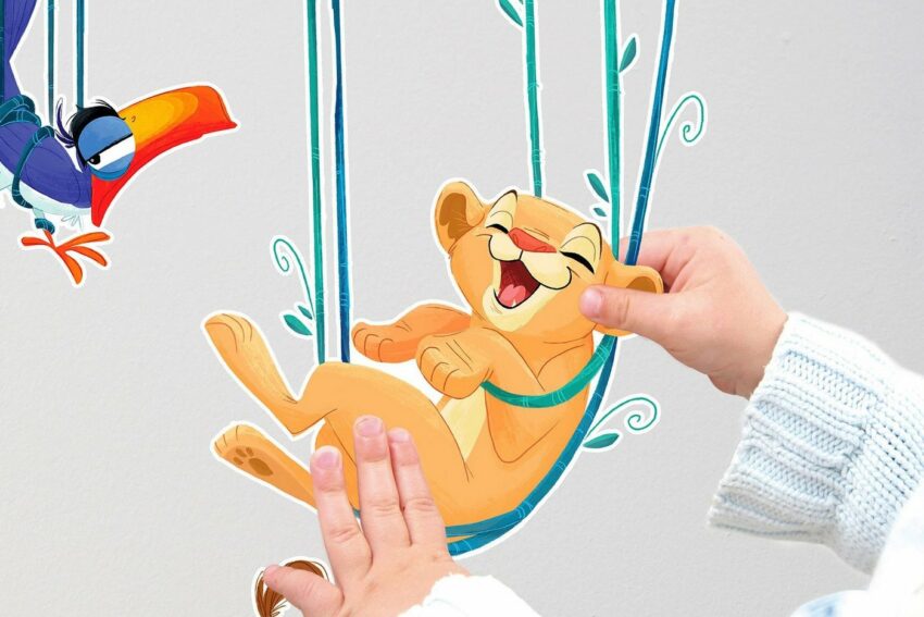 Komar Wandtattoo »Lion King Relax« (3 Stück), 50 x 70 cm-Wandtattoos-Ideen für dein Zuhause von Home Trends