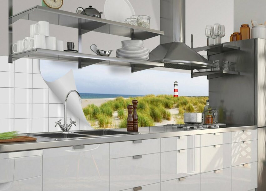MySpotti Küchenrückwand »fixy Nordseestrand«, selbstklebende und flexible Küchenrückwand-Folie-Küchenrückwände-Ideen für dein Zuhause von Home Trends