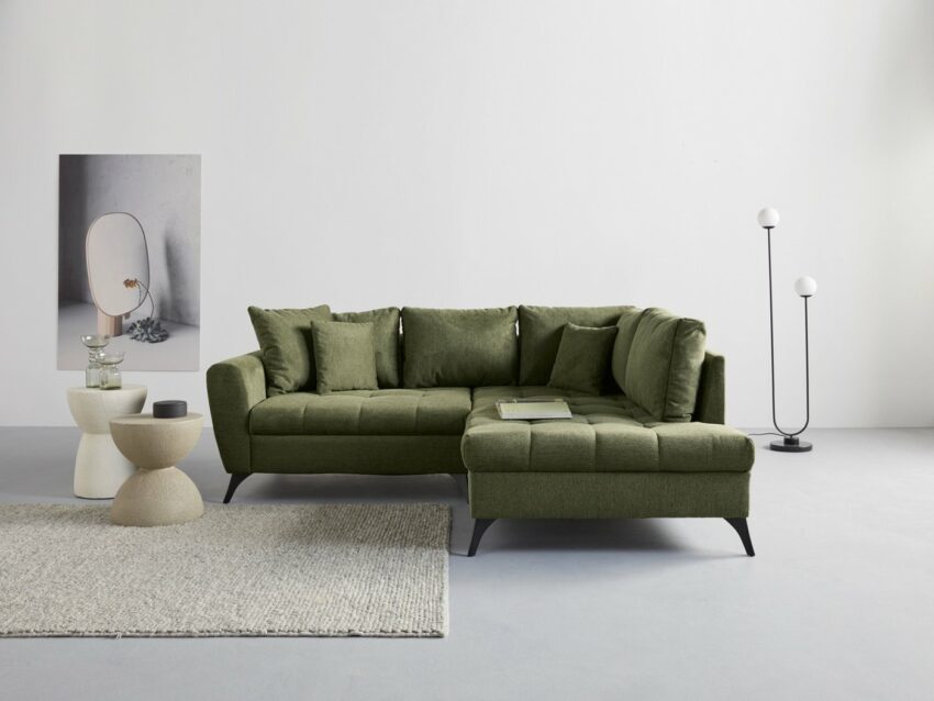 andas Ecksofa »Lörby«, auch mit Aqua clean-Bezug, feine Steppung im Sitzbereich, lose Kissen-Sofas-Ideen für dein Zuhause von Home Trends