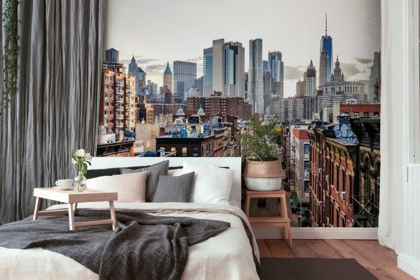living walls Fototapete »Designwalls New York Views 1«, glatt, (5 St)-Tapeten-Ideen für dein Zuhause von Home Trends