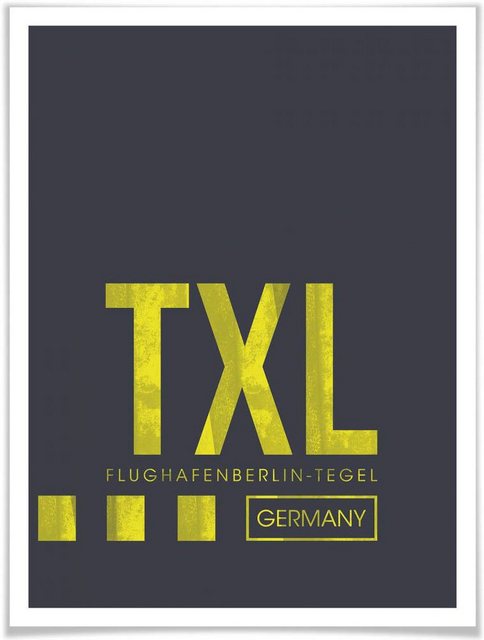 Wall-Art Poster »Wandbild TXL Flughafen Berlin«, Flughafen (1 Stück), Poster, Wandbild, Bild, Wandposter-Bilder-Inspirationen