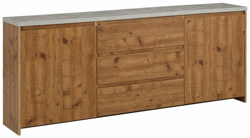 Home affaire Sideboard »Maribo«, im modernem Landhaus-Stil, mit schöner Betontopplatte, Breite 200 cm-Sideboards-Ideen für dein Zuhause von Home Trends