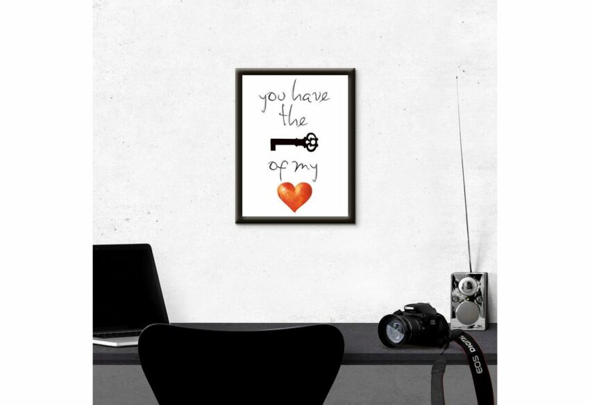 Artland Wandbild »Schlüssel für mein Herz«, Sprüche & Texte (1 Stück)-Bilder-Ideen für dein Zuhause von Home Trends