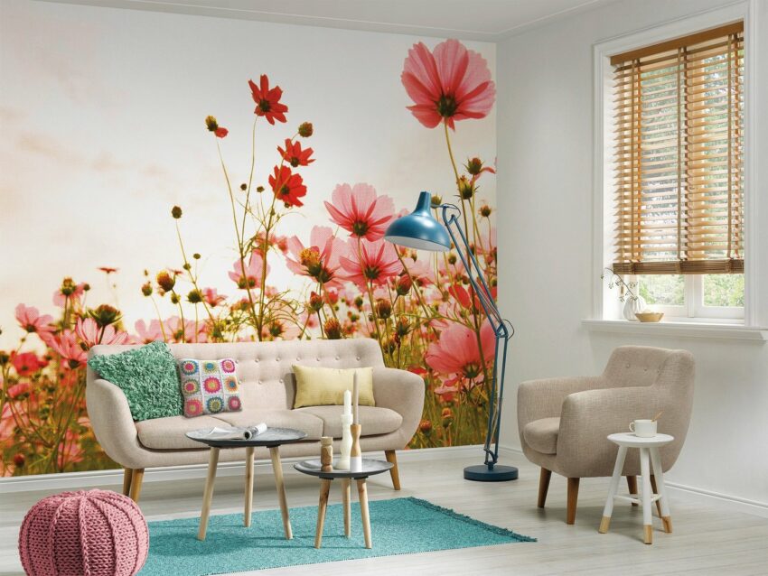 living walls Fototapete »Designwalls Flower Meadow 1«, glatt, (5 St)-Tapeten-Ideen für dein Zuhause von Home Trends