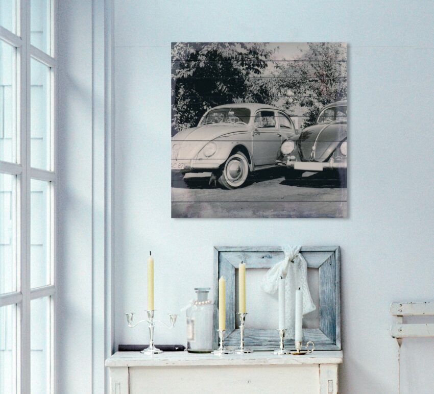 queence Holzbild »Käfertreffen«, 40x40 cm-Bilder-Ideen für dein Zuhause von Home Trends
