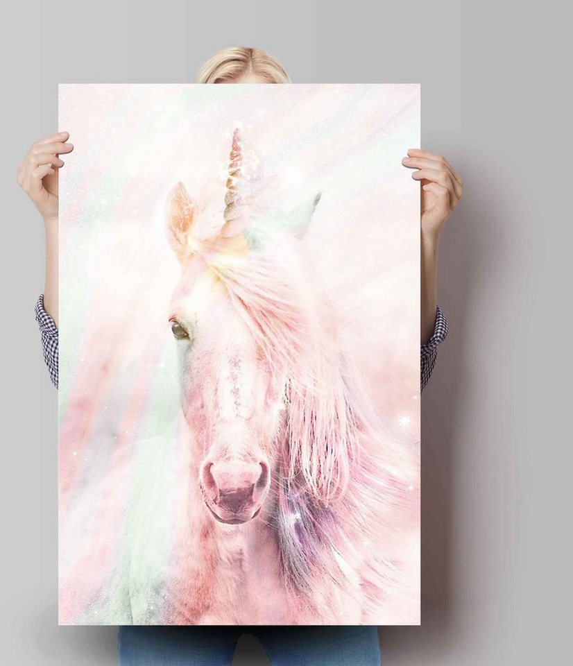 Reinders! Poster »Poster Magisches Einhorn Farbenfroh - Fantasie - Pferd«, Einhorn (1 Stück)-Bilder-Ideen für dein Zuhause von Home Trends