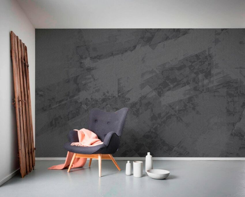 Komar Vliestapete »Maya Tweed b/w«, glatt-Tapeten-Ideen für dein Zuhause von Home Trends