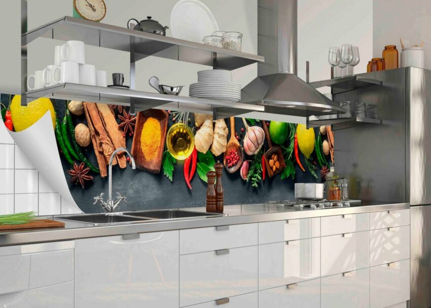 MySpotti Küchenrückwand »fixy Dacio«, (1-tlg), selbstklebende und flexible Küchenrückwand-Folie-Küchenrückwände-Ideen für dein Zuhause von Home Trends