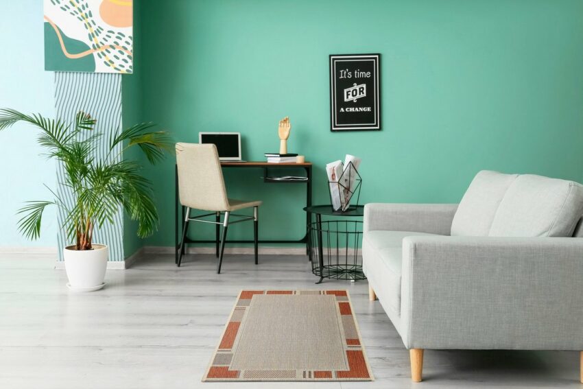 Teppich »New Orleans 2«, Andiamo, rechteckig, Höhe 5 mm, Flachgewebe, mit Bordüre, In- und Outdoor geeignet, Wohnzimmer-Teppiche-Ideen für dein Zuhause von Home Trends
