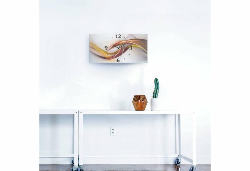 Artland Wanduhr »Abstrakes Design Orange« (in vielen Größen & Produktarten - Alubild / Outdoorbild für den Außenbereich, Leinwandbild, Poster, Wandaufkleber / Wandtattoo auch für Badezimmer geeignet)-Uhren-Ideen für dein Zuhause von Home Trends