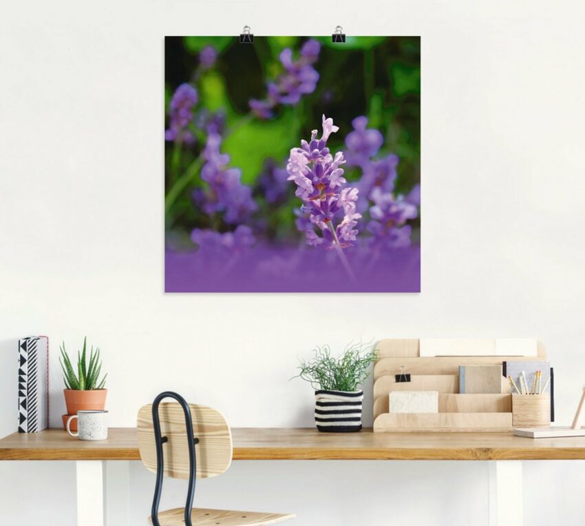 Artland Wandbild »Lavendel«, Blumen (1 Stück), in vielen Größen & Produktarten -Leinwandbild, Poster, Wandaufkleber / Wandtattoo auch für Badezimmer geeignet-Bilder-Ideen für dein Zuhause von Home Trends