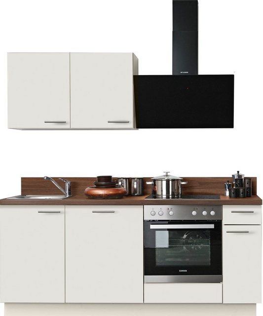 Express Küchen Küchenzeile »Scafa«, ohne E-Geräte, vormontiert, mit Vollauszug und Soft-Close-Funktion, Breite 200 cm-Küchenzeilen-Inspirationen
