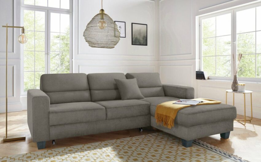 TRENDMANUFAKTUR Ecksofa, wahlweise mit Schlaffunktion, optional Kopfstützen bestellbar-Sofas-Ideen für dein Zuhause von Home Trends