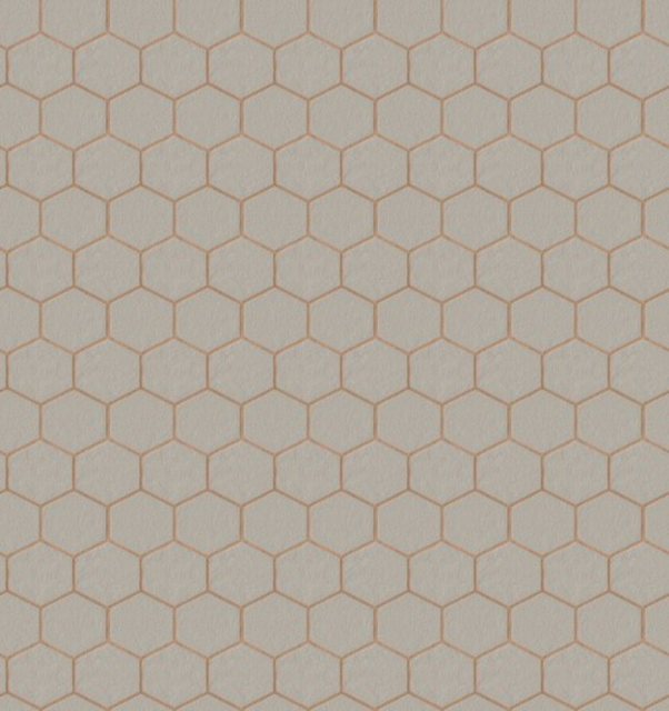 WOW Vliestapete »Hexagon Geo«, geometrisch, (1 St), Taupe - 10m x 52cm-Tapeten-Inspirationen