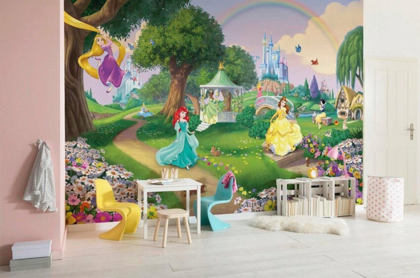 Komar Fototapete »Disney Princess Rainbow«, glatt, bedruckt, Comic, (Set), ausgezeichnet lichtbeständig-Tapeten-Ideen für dein Zuhause von Home Trends