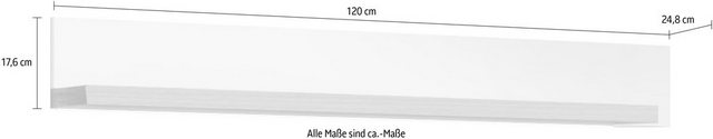 GWINNER Wandboard »CALEA«, mit AkzentMit hohwertigem Echtholzfurnier, wahlweise mit Beleuchtung, Breite 120 cm-Regale-Inspirationen