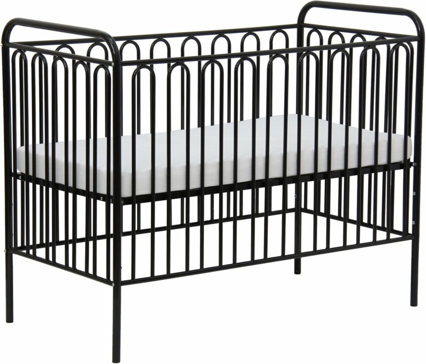 Polini kids Babybett »Vintage 150, schwarz«, aus Metall mit Metallboden-Betten-Ideen für dein Zuhause von Home Trends