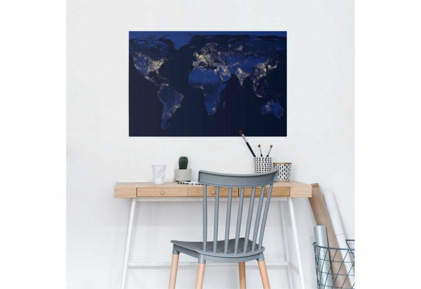 Reinders! Poster »Die Welt bei Nacht«, (1 Stück)-Bilder-Ideen für dein Zuhause von Home Trends
