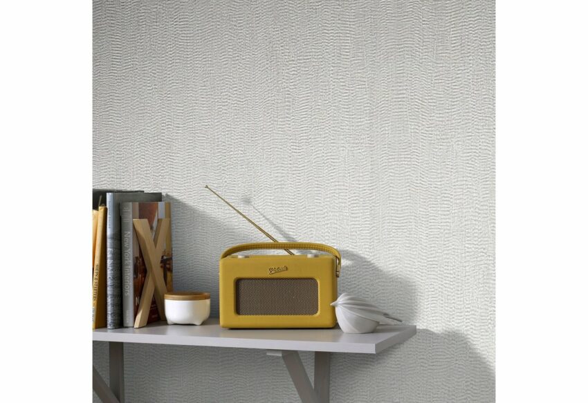 Boutique Vliestapete »Golf structuur zilver«, geprägt, uni, 1000 cm Länge-Tapeten-Ideen für dein Zuhause von Home Trends
