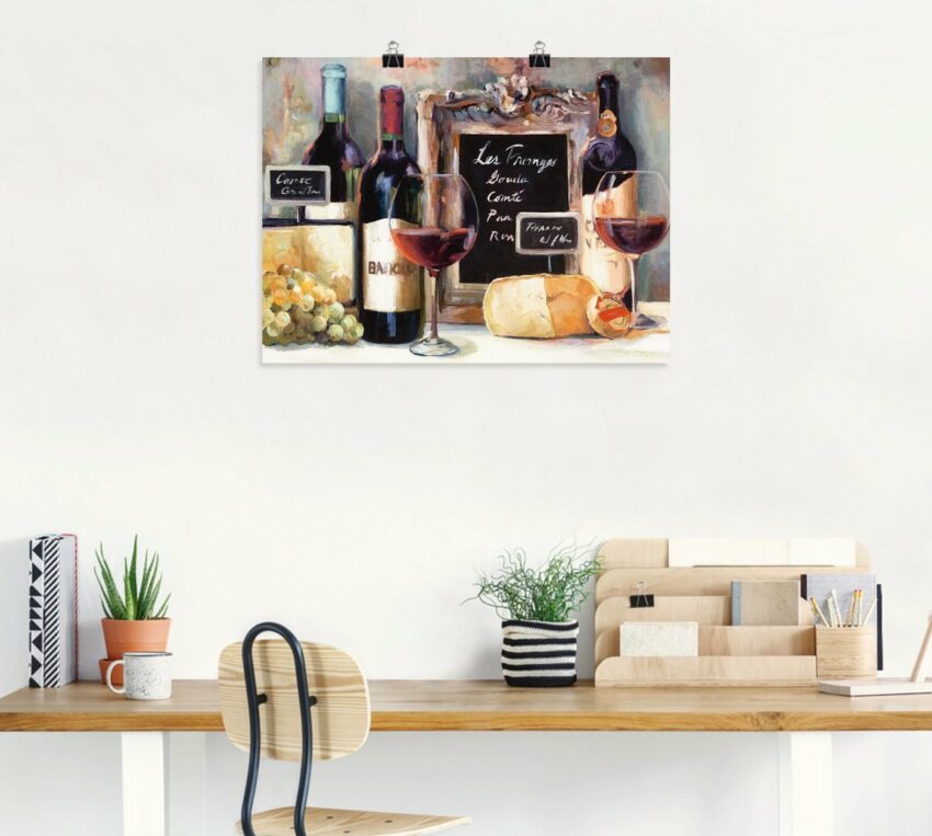 Artland Wandbild »Käse«, Getränke (1 Stück), in vielen Größen & Produktarten -Leinwandbild, Poster, Wandaufkleber / Wandtattoo auch für Badezimmer geeignet-Bilder-Ideen für dein Zuhause von Home Trends