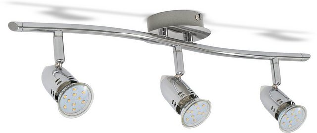 B.K.Licht LED Deckenleuchte, LED Design Deckenlampe Spot-Strahler GU10 modern chrom inkl. 3W 250lm-Lampen-Inspirationen
