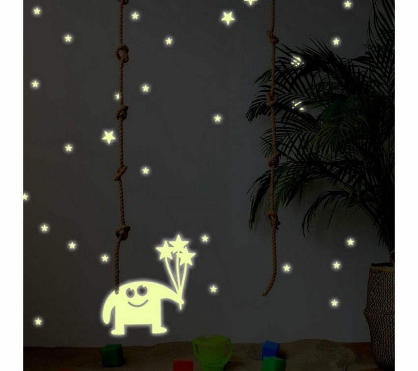 Wall-Art Wandtattoo »Leuchtsticker kleine Monster« (1 Stück)-Wandtattoos-Ideen für dein Zuhause von Home Trends