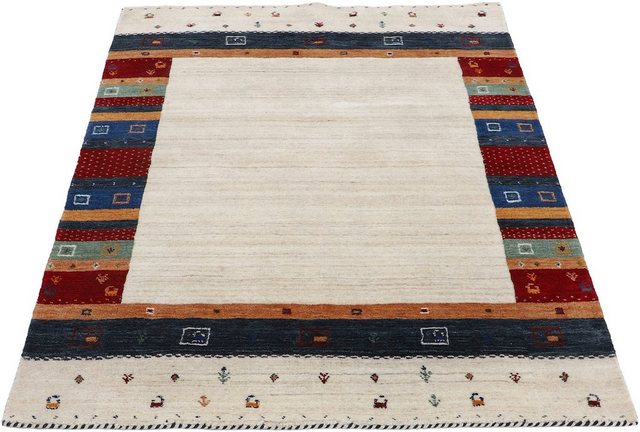 Wollteppich »Gabbeh Nura«, carpetfine, rechteckig, Höhe 15 mm, Sehr weicher Flor-Teppiche-Inspirationen