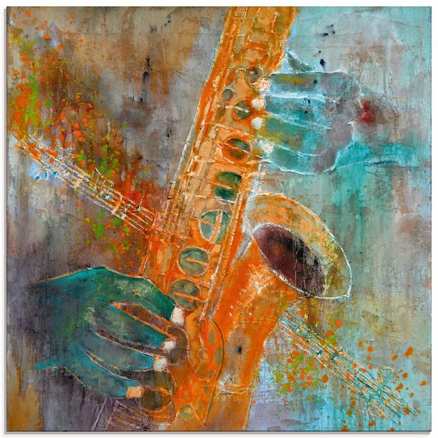 Artland Glasbild »Ein Saxofon«, Instrumente (1 Stück)-Bilder-Inspirationen