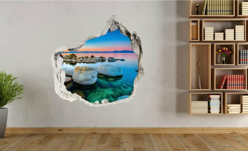 Conni Oberkircher´s Wandsticker »3 D Sticker Beton Green Stone - Steine am Ufer«, Meer, See, Ufer, Entspannung, Wellness, Urlaub-Wandtattoos-Ideen für dein Zuhause von Home Trends