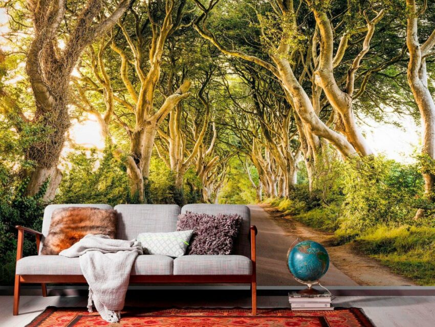 Komar Vliestapete »Golden Hedges«, glatt, naturalistisch-Tapeten-Ideen für dein Zuhause von Home Trends