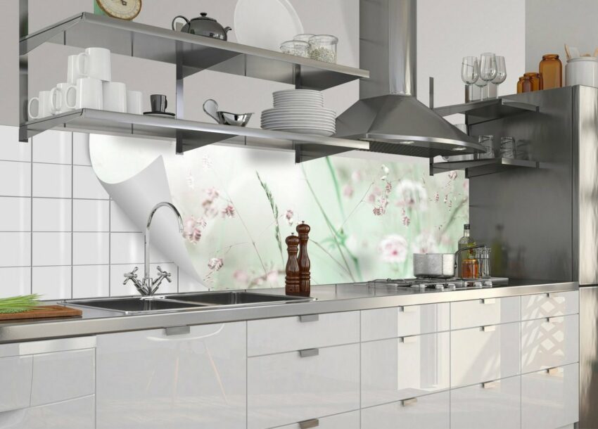 MySpotti Küchenrückwand »fixy Wildblumen«, selbstklebende und flexible Küchenrückwand-Folie-Küchenrückwände-Ideen für dein Zuhause von Home Trends