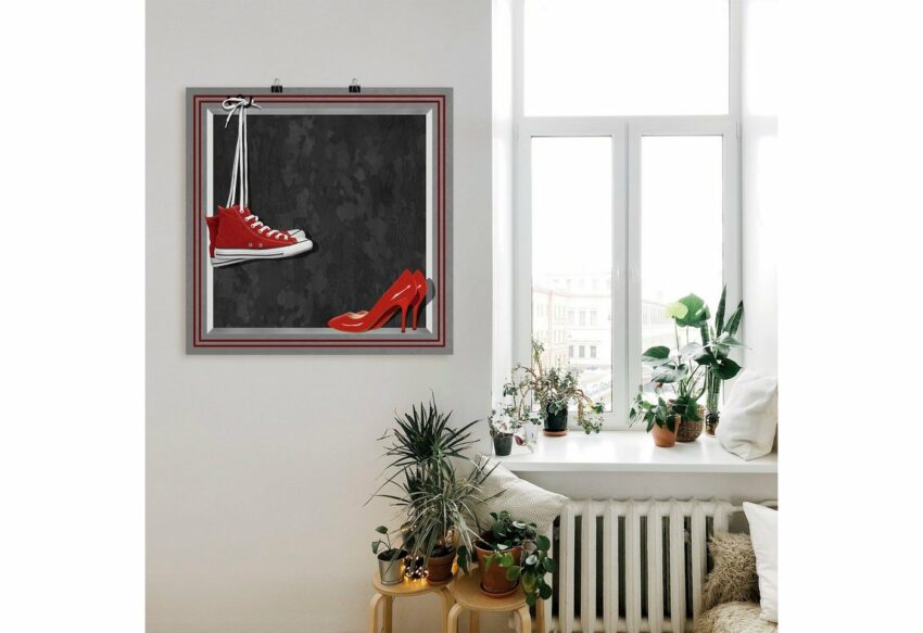Artland Wandbild »Die roten Schuhe«, Mode (1 Stück), in vielen Größen & Produktarten -Leinwandbild, Poster, Wandaufkleber / Wandtattoo auch für Badezimmer geeignet-Bilder-Ideen für dein Zuhause von Home Trends
