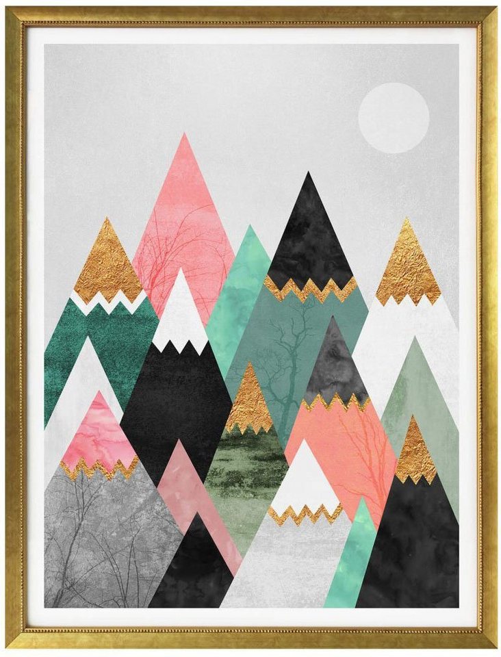 Wall-Art Poster »Bunte Berge«, Berge (1 Stück)-Bilder-Ideen für dein Zuhause von Home Trends