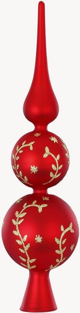 MAGIC by Inge Christbaumspitze »Merry Red« (1-tlg), hochwertiger Echtglas-Weihnachtsschmuck, Höhe ca. 31 cm-Weihnachtsbaumspitzen-Inspirationen