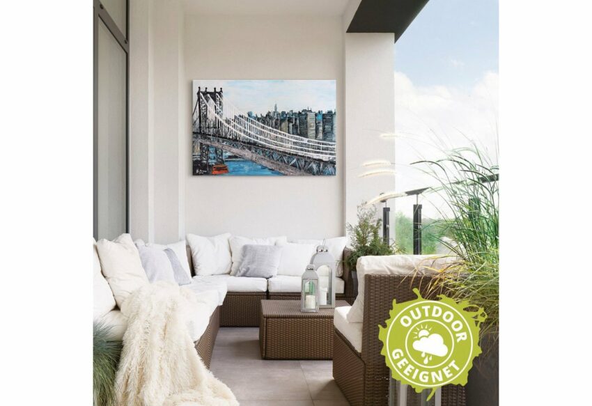 Artland Wandbild »New York Brooklyn Bridge«, Amerika (1 Stück), in vielen Größen & Produktarten - Alubild / Outdoorbild für den Außenbereich, Leinwandbild, Poster, Wandaufkleber / Wandtattoo auch für Badezimmer geeignet-Bilder-Ideen für dein Zuhause von Home Trends
