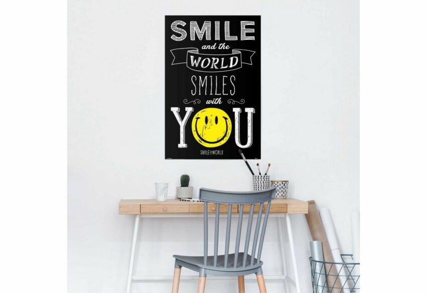 Reinders! Poster »Smiley world smiles with you«, (1 Stück)-Bilder-Ideen für dein Zuhause von Home Trends