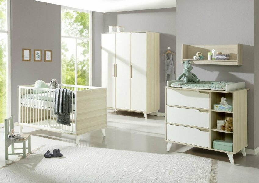 Geuther Babyzimmer-Komplettset »Schneewittchen«, (Set, 3-St), mit Kinderbett, Kleiderschrank und Wickelkommode, Made in Germany-Komplettzimmer-Ideen für dein Zuhause von Home Trends